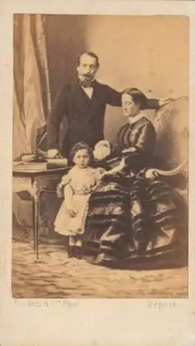 CdV Napoleon III, Eugenie de Montijo, Kaiserin von Frankreich