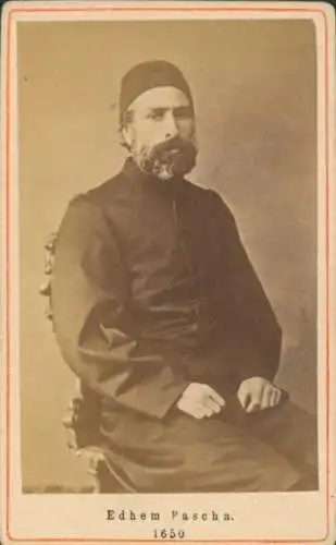 CdV  İbrahim Edhem Pascha, Osmanischer Staatsmann, Portrait