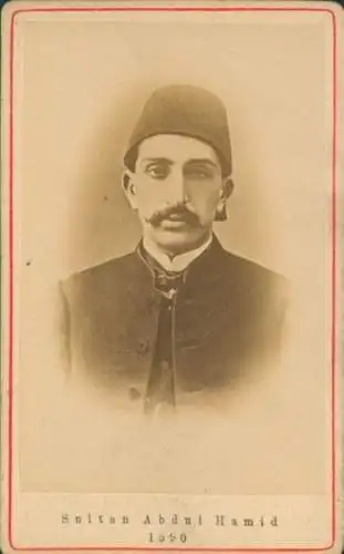 CdV Abdülhamid II. Sultan des Osmanischen Reiches, Abdul Hamid, Portrait