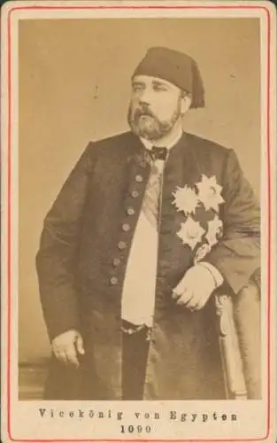 CdV Vizekönig von Ägypten, Ismail Pascha, Portrait