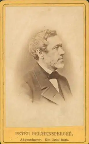 CdV Peter Reichensperger, Abgeordneter, Zentrumspartei, Portrait, 1874