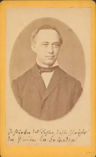 CdV Schriftsteller Joseph Eduard Konrad Bischoff, Conrad von Bolanden, Portrait