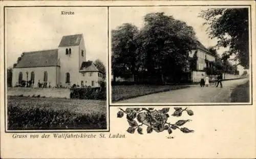 Ak Hipsheim Elsass Bas Rhin, Wallfahrtskirche Sankt Ludan