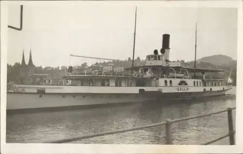 Foto Ak Dampfer Gallia, Luzerner See