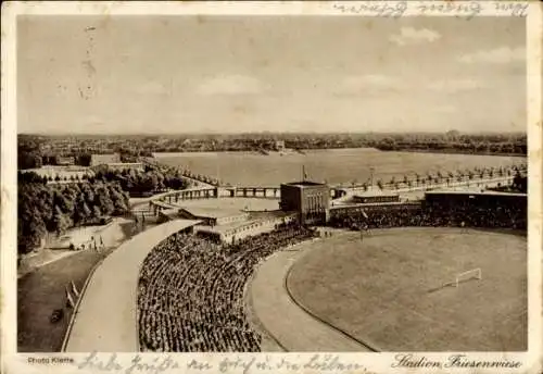 Ak Wrocław Breslau Schlesien, Stadion, Friesenwiese, 12. Deutsches Sängerbundesfest