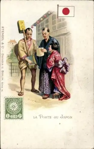 Briefmarken Litho Japan, Japan Post, 1 Yen