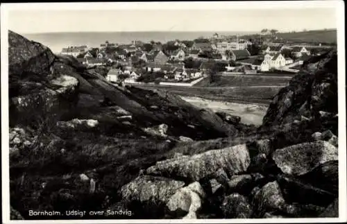 Ak Bornholm Dänemark, Panorama, Sandvig