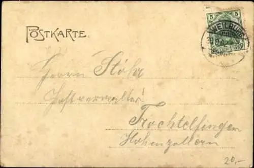 Ak Weilburg an der Lahn Hessen, Unteroffizier-Vorschule, Jubiläum 1902