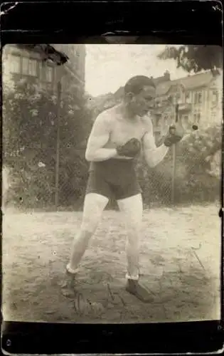 Foto Ak Boxer Erich Kohler, Berlin 1926, Portrait, Autogramm