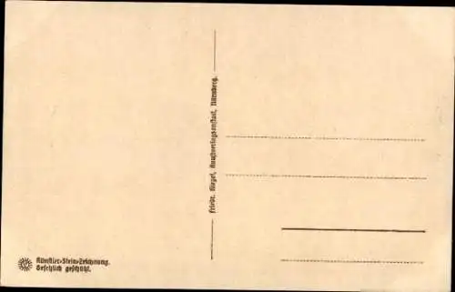 Steindruck Ak Nürnberg in Mittelfranken Bayern, Kaiserstallung