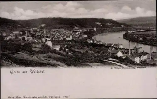 Ak Waldshut Tiengen am Hochrhein, Panorama