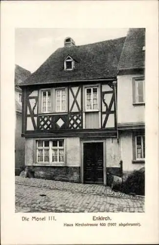 Ak Enkirch an der Mosel, die Mosel III., Haus Kirchstraße 400