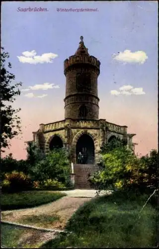 Ak Saarbrücken im Saarland, Winterbergdenkmal