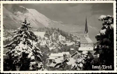 Foto Imst in Tirol, Teilansicht vom Ort im Winter