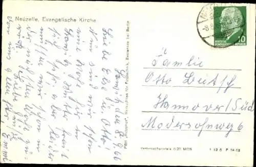 Ak Neuzelle in Brandenburg, Evangelische Kirche