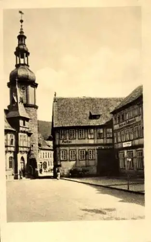 Ak Stolberg im Harz, Teilansicht, Hotel Sachsenhof