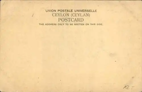 Ak Colombo Ceylon Sri Lanka, Familie, Gruppenbild, Straßenpartie