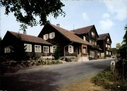 Ak Bischofsheim an der Rhön in Unterfranken, Berggasthof und Pension Rhönhäuschen