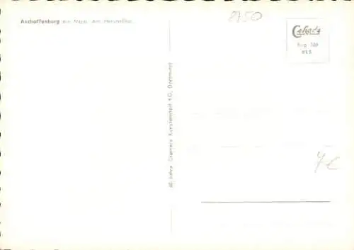 Ak Aschaffenburg in Unterfranken, am Herstalltor
