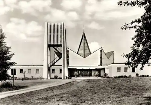 Ak Oerlenbach in Unterfranken, katholische Pfarrkirche, St. Burkard