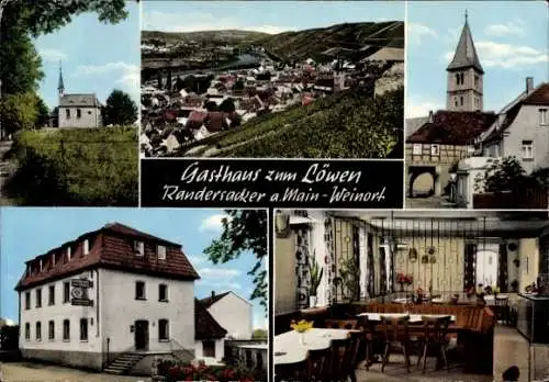 Ak Randersacker am Main Unterfranken, Teilansicht, Kirche