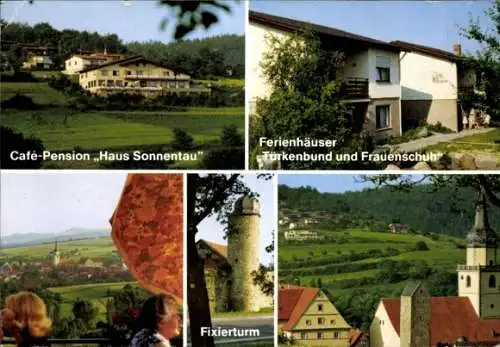 Ak Fladungen in der Rhön Unterfranken, Fixierturm, Panorama