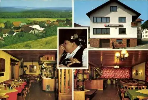 Ak Fladungen in der Rhön Unterfranken, Panorama, Gastraum