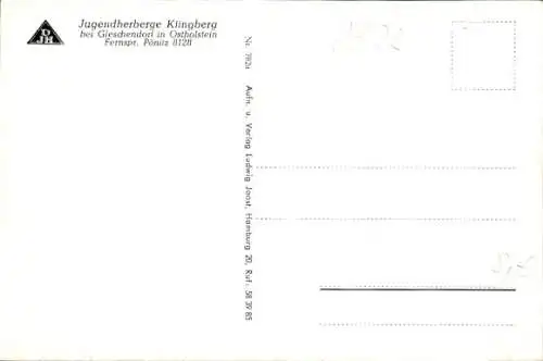 Ak Gleschendorf Scharbeutz in Ostholstein, Jugendherberge Klingberg, Panorama