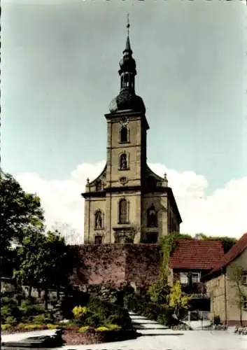 Ak Oberelsbach in der Rhön Unterfranken, Pfarrkirche
