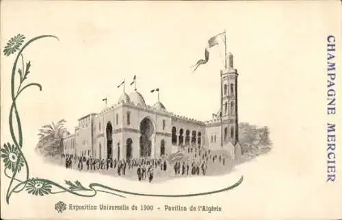 Ak Paris, Weltausstellung 1900, Algerien-Pavillon