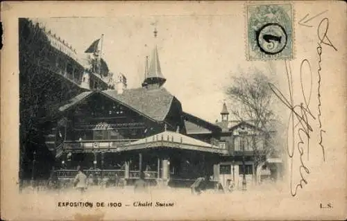 Ak Paris, Weltausstellung 1900, Chalet Suisse