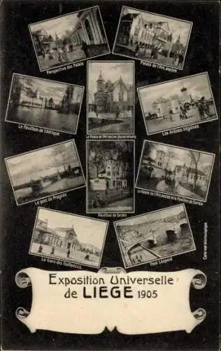 Ak Liège Lüttich Wallonien, Weltausstellung 1905, Ausstellungsgebäude