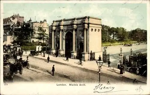 Ak London City England, Marble-Arch