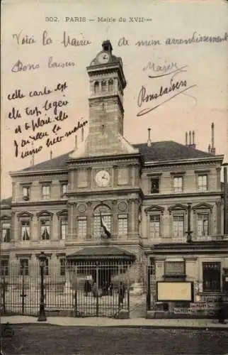 Ak Paris 17. Jahrhundert, Rathaus