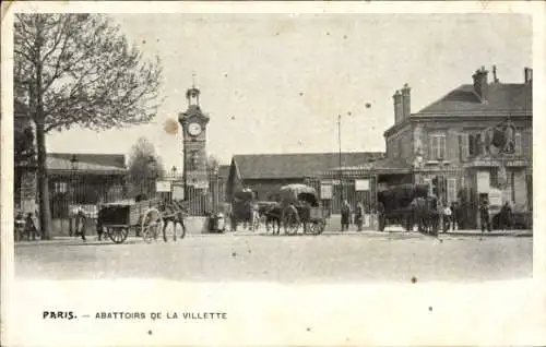 Ak Paris XIX La Villette, Schlachthöfe