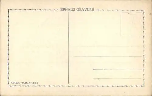 Künstler Ak Belawski, K. O., Sehnsucht, Liebespaar, Garten