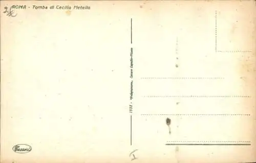 Ak Roma Rom Lazio, Tomba di Cecilia Metella, Kutsche
