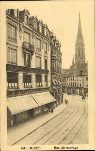 Ak Mulhouse Haut Rhin, Rue du sauvage