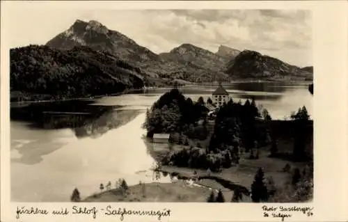 Ak Fuschl am See Salzkammergut in Salzburg, Schloss, See, Gebirge