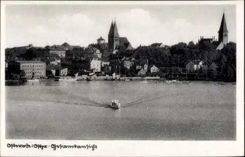 Ak Ostróda Osterode Ostpreußen, Gesamtansicht