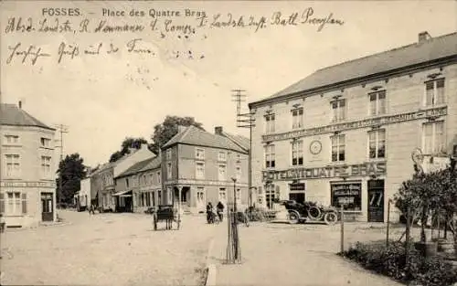 Ak Bern, Place des Quatre Bras