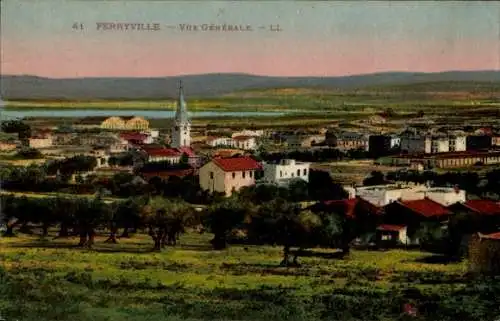 Ak Menzel Bourguiba Ferryville Tunesien, Gesamtansicht