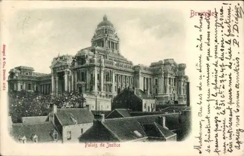 Relief Ak Bruxelles Brüssel, Justizpalast