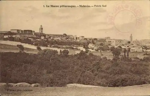 Ak Meknès Marokko, Panorama, Pointe Sud