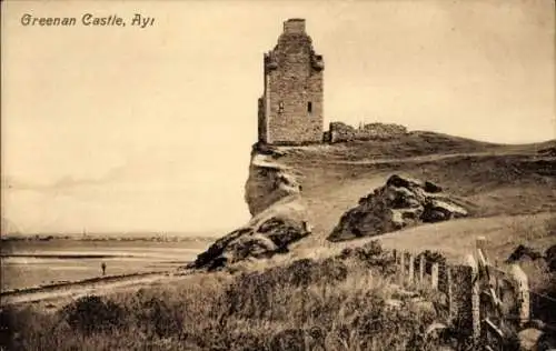 Ak Ayr Schottland, Greenan Castle