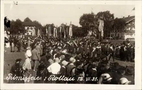 Ak Rottau Grassau im Chiemgau, Primizfeier 12. Juli 1931