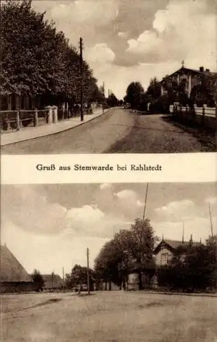 Ak Stemwarde Barsbüttel in Schleswig Holstein, Straßenpartie, Kolonialwarenhandlung A. Suck