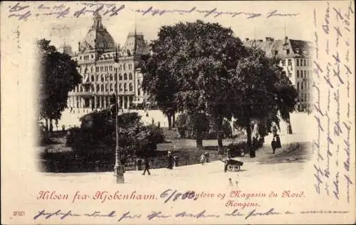 Ak København Kopenhagen Dänemark, Nytorv og Magasin du Nord, Kongens