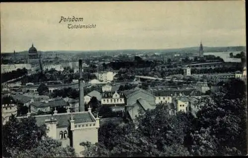 Ak Potsdam in Brandenburg, Totalansicht der Ortschaft