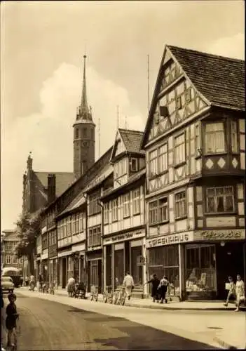 Ak Salzwedel in der Altmark, Burgstraße, Seifenhaus